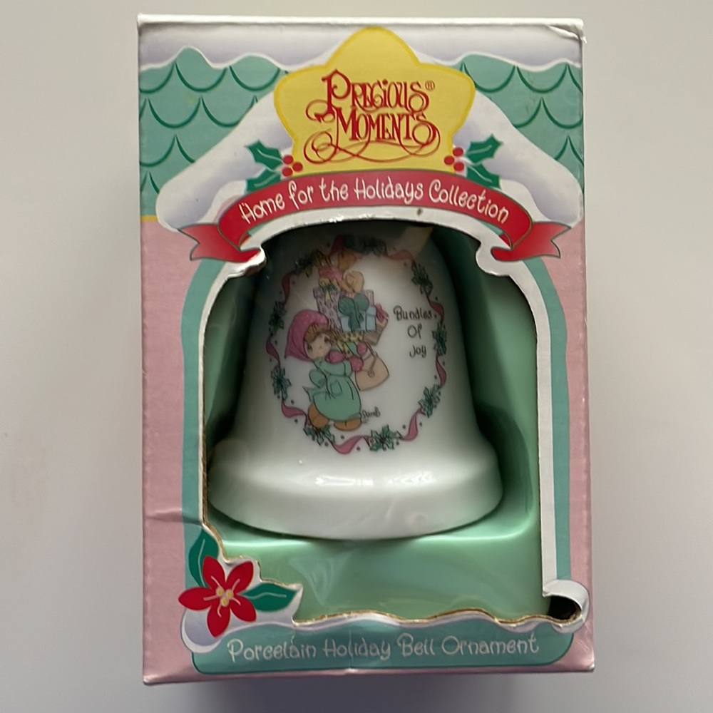 Precious Moments Porcelain Bell Ornament 1995
